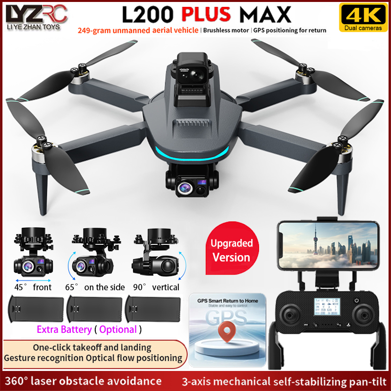 Drone Gimbal 3 Axis - NOWY L200 PLUS MAX Dron GPS