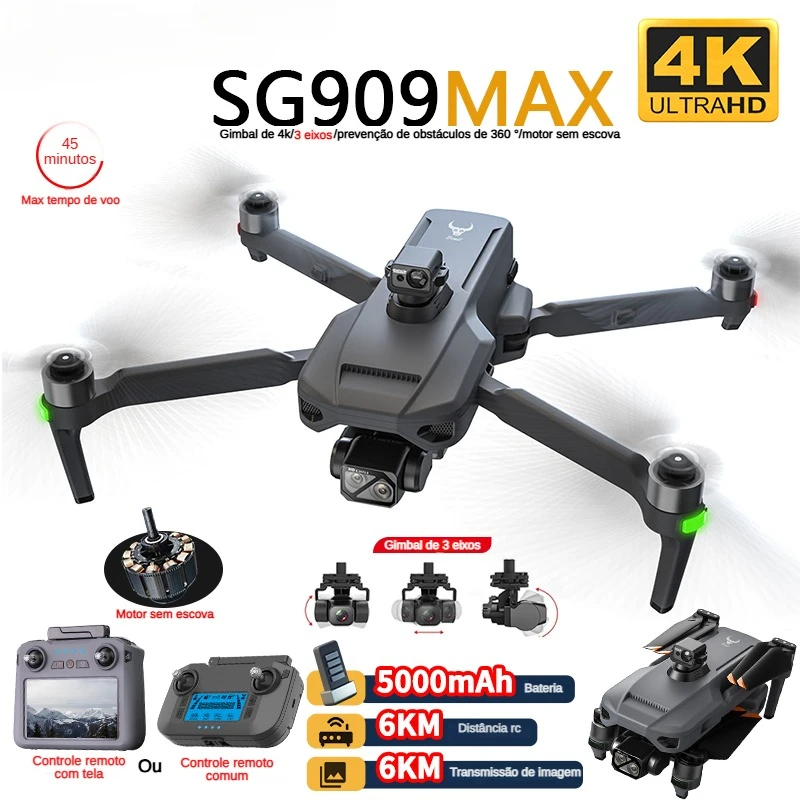ZLL SG909 SG909MAX Profesjonal – Drone Gimbal 3 Axis recenzja i cena